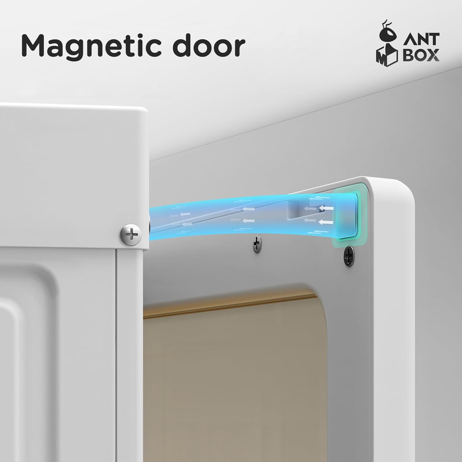ANTBOX Portable Wardrobe Closet Storage Organizer for Clothes,Transparent Door Panels,Suitable for Living Room, Bedroom,Plastic Wardrobe with Magnetic Door and Easy Assembly (3 Hanging Rod)